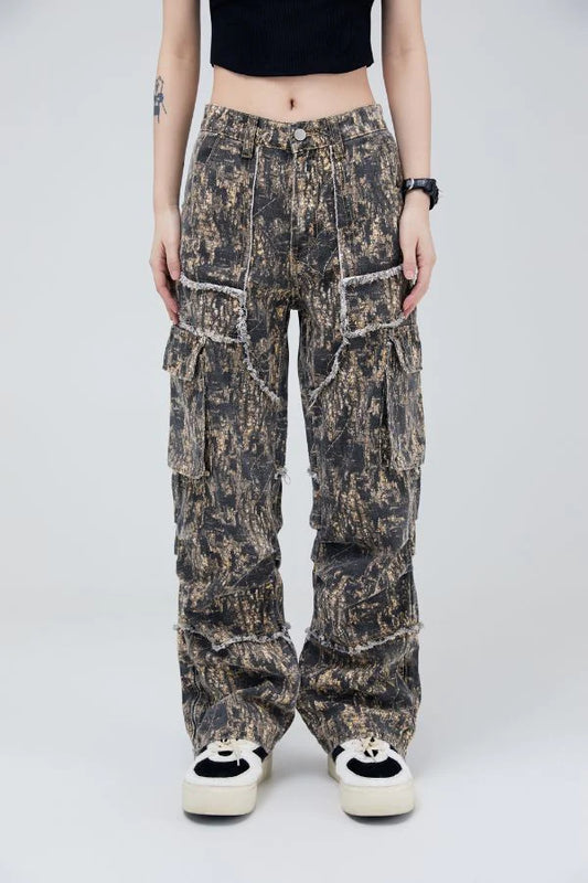 Distressed Camo Pants